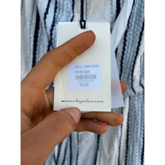 NWT Elan‎ Strapless Jumpsuit, Striped, Boho, Size Small - Picture 4 of 8